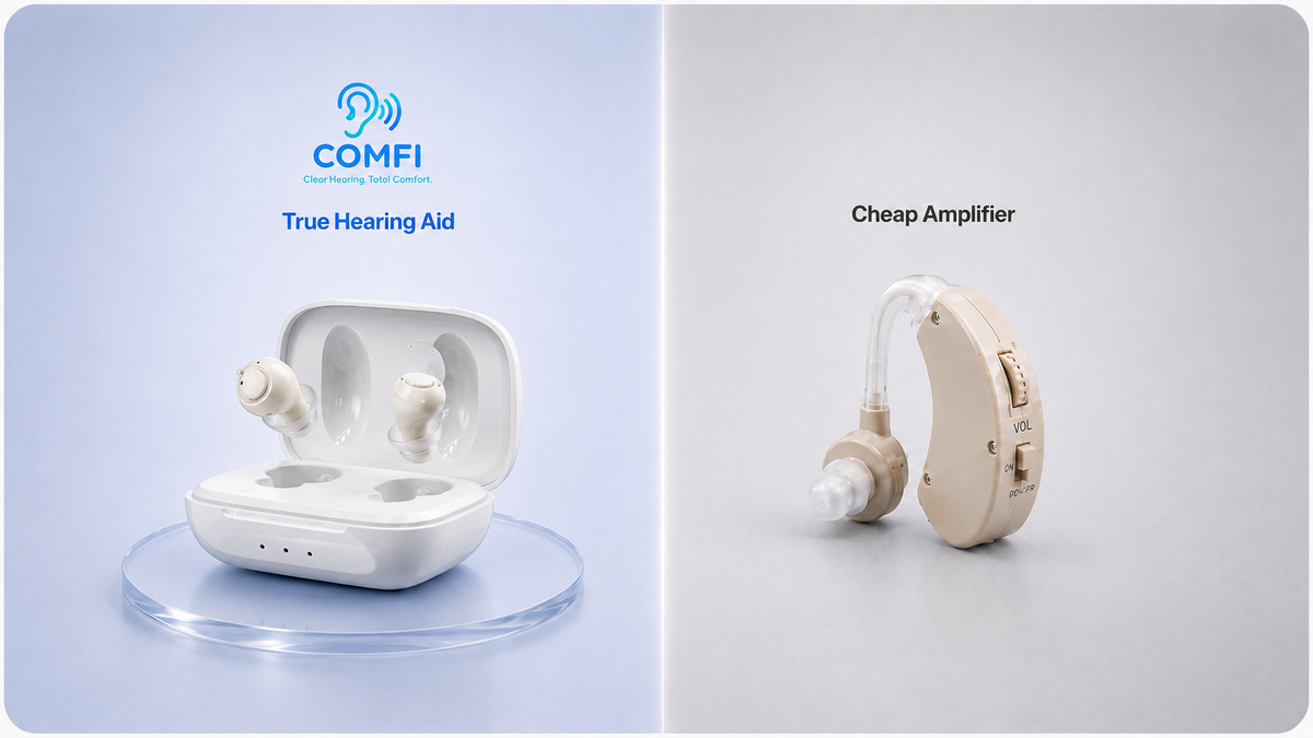 A True Hearing Aid. Not Just A Loud Amplifier.